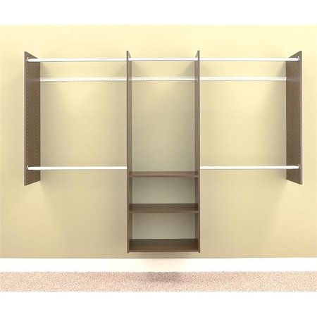 EASY TRACK CLOSET Easy Track Closet RB1460-T.PK Easy Track Closet RB1460-T.PK 4 ft. To 8 ft. Deluxe Closet Starter Kit RB1460-T.PK